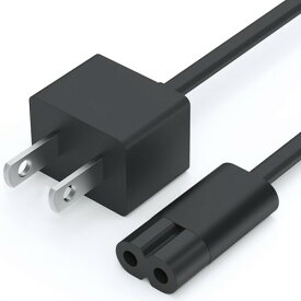 AC電源ケーブル メガネケーブル 電源コード 充電ケーブル メガネ型コネクター・プラグ AC電源コード パソコン 電源アダプター 2ピン サーフェス/Mac mini/Apple TV対応可能