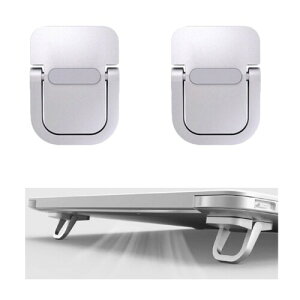 ノートパソコンスタンド 2個入り シルバー 高いサポート力 折りたたみ式 放熱性 パソコンスタンド マジェックスタンド パソコン立て