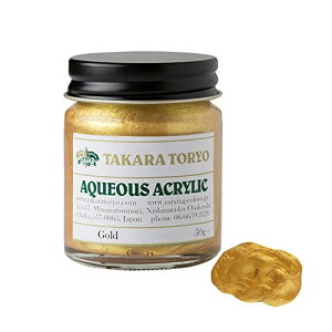 水性塗料 ゴールド・メタリックシリーズ (50g, Gold ゴールド) タカラ塗料
