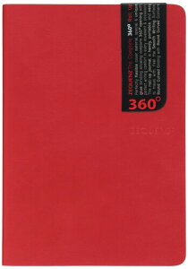 ゼニス・エンタープライズ ジークエンス360_ノート スリムM(B6)横罫 レッド