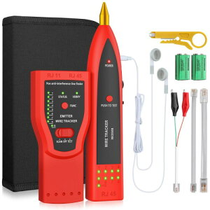 Proster LAN�P�[�u���e�X�^�[ PoE�e�X�^�[ RJ11/RJ45�Ή� �l�b�g���[�N�� �ǐՊ� �z���m�F Cat5 Cat6 ���@�\����� �ő�3000m �������Ή� �t���Z�b�g ���{��������t�� RJ45 �z���`�F�b�J�[ �l�b�g��