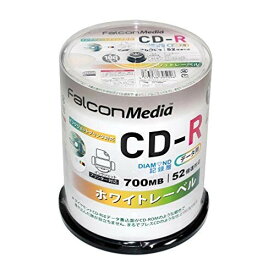 FalconMedia（ファルコンメディア） 1回記録用 ダイヤモンドCD-R BE002 (52倍速 100枚)