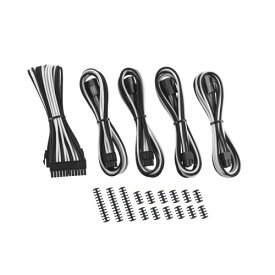 CableMod 8+8 Series Classic ModMesh Sleeved Cable Extension Kit (Black + White)
