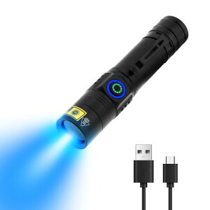 SecurityIng ubNCg 365nm 10W USB[d UVCg  OCg A~ ybgAo Wd ނ ڂɌȂ Ӓ ^ zp IPX4h yNbv&ubN