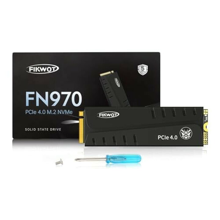 楽天市場】Fikwot FN970 SSD 2TB M.2 2280 PCIe Gen4 x4 NVMe 1.4 内蔵 SSD ヒートシンク付き  PS5動作確認済み R:7400MB/s W:6800MB/s DRAM キャッシュ メーカー5年保証 : アルメリアセカンドストア