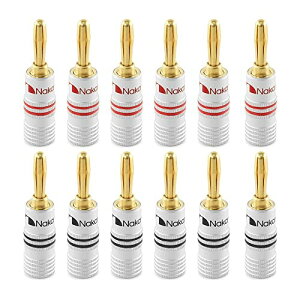 Nakamichi oiivO banana plugs 24KbL Xs[J[P[uRlN^[ A~^VF 12AWG-18AWGQ[WTCY4mm (12i6yAj, oiivO)