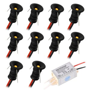 kpslucerna ^ LED X|bgCg 10  0.5 W ~jߍ݌^VX|bgCg 12 V Lb`KiV[P[XL DIY Ɩ_ECg (ubNEH[zCg)