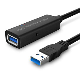 ROSONWAY USB 延長 5M USB3.0 延長ケーブル 信号強化チップ内蔵 5Gbps高速データ転送 タイプAオス-タイプAメス USBケーブル 延長 マウス、Xbox、キーボード、USBハブ、プリンター、USBディスク に対