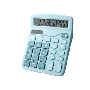電卓 普通電卓 大型LCDディスプレイ 12桁 数字ビッグボタン ミニ卓上サイズ 税計算 商売 ビジネス 家庭用 テレワー(注意:電池は付属していません) (ブルー)