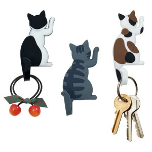 Zayookey 冷蔵庫マグネット 磁気 猫 キッチン 装飾 ギフト 黄色い グレー かわいい 小さい PVC 誕生日 祝日 プレゼントに最適 冷蔵庫/ホワイトボードにも最適 輪ゴムかけマグネット マグネ