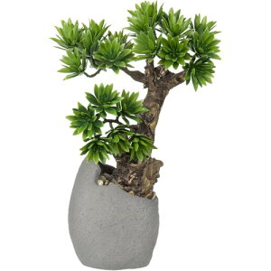 Villa Como フェイクグリーン 盆栽 ミニ インテリアグリーン 人工 観葉植物 卓上 鉢植えの樹木 枯れない 造花 テーブルデコレーション 室内 父の日ギフト (35CM, 松)