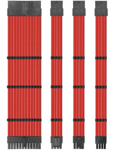 upHere �d�������X���[�u�P�[�u�� 500mm PSU �����P�[�u��16AWG�����x�� ATX/EPS/PCI-E�Ή� PC/�z������ ���ϋv