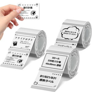 NIIMBOT xV[B1/B21/B31x[J[Ή JADENSΉ M[ Mxv^[ p S ϐ   [ lD 230/ 40x30mm 