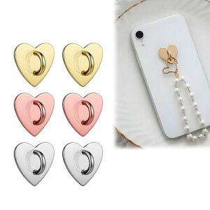 Lamiishop �L�[�����O�n���K�[ 6���� �V���o�[/�S�[���h/���[�Y�S�[���h �n�[�g�^ �X�}�z�P�[�X��\��t�� DIY�A�N�Z�T���[ �X�}�z�P�[�X�����p �X�}�z �L�[�z���_�[ ����