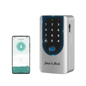 �Z�L�����e�B�L�[���b�N�{�b�N�X (Sliver, APP+built-in doorbell+Fingerprint+Code)