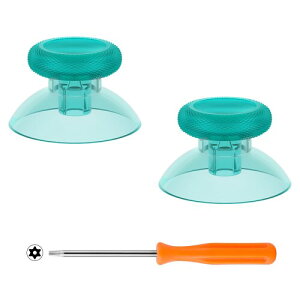 eXtremeRate xbox series X/S対応用透明素材の交換サムスティック 、xbox one標準コントローラー対応用アナログスティック、xbox one X/S対応用カスタムジョイスティック、xbox one eliteに対応用交換