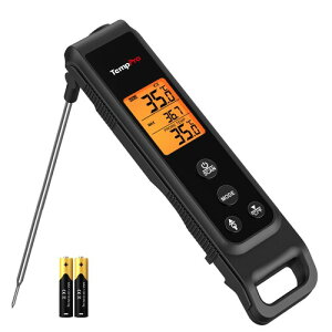 ThermoPro �������x�v ��ڐG�E�ڐG���p�^ �ԊO�����x�v �f�W�^�� -50[�x]~550[�x] ���� �����x �o�b�N���C�g �܂肽���ݎ� �����x �g���� �I�[�u�� �p����� �R�[�q�[ �V�n�� �������p �G�A�R��