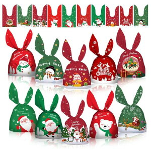 クリスマス 袋 クリスマス ラッピング 袋 クリスマス お菓子 小分け袋 プレゼント うさぎ耳 ギフトバッグ キャンディバッグ クリスマスキャラクター ラッピング用品 可愛い