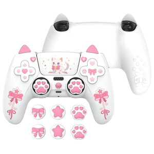 PlayVital Sweetheart Kitty ps5Rg[[ΉpVRیJo[AWCXeBbNLbvXebJ[tA~߃Obv͌̏[dhbNɂKp-zCg