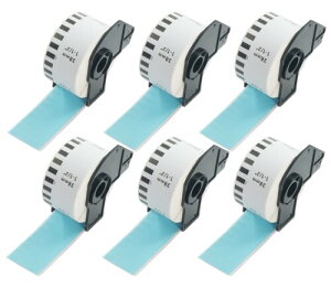 BETCKEY ���M�� ���[�� DK-2225 �u���U�[ �v�����^�[ ���x�� �݊� brother ���x���V�[�� 38mm x 30.48m QL-550 QL-650TD QL-700 QL-800 QL-820NWB QL-1060N�ȂǂɑΉ� 6�� ��