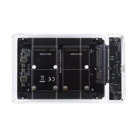 xiwai デュアル MSATA ミニ SATA SSD カード JOBD Raid0 スパンブリッジ USB3.0 タイプ C USB-C 2.5 インチ SATA コンボエンクロージャ