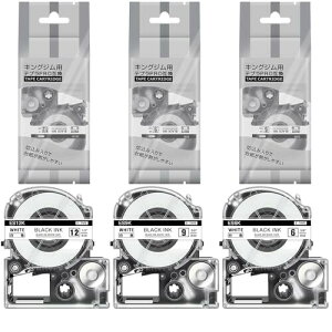 12mm 9mm 6mm n evpro LOWΉ ES6K ES9K ES12K Zbg e[vJ[gbW ev e[v KINGJIM tepra (SS6K SS9K SS12K) 3TCY 8m