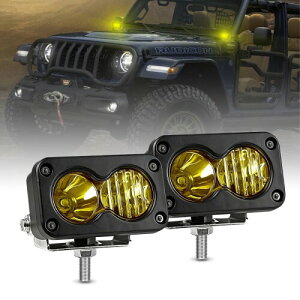 CLOWICSR 3�C���`LED��Ɠ� �C�G���[ 50w �o�C�N LED�t�H�O�����v �L�p�Êp��̌^ �ԕ⏕�� ���P�x 12v/24v���p 3000K IP68 �h�� �h�o ��t�ȒP �I�[�g�o�C�N�p �e���ƎԂɑΉ� ����@ �W���� �O