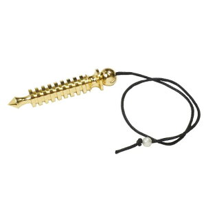 (RELIGHT) ペンデュラム ダウジング 金属製 イシス 占い スピリチュアル 風水 グッズ 振り子 ダウジングシート 収納袋 付 (ゴールド 特大, 8リング)