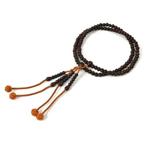 shingon.shop 念珠 数珠 真言宗 尺二 共仕立 利久梵天 (茶色) 桐箱入り