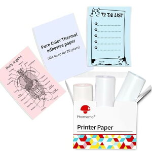 Phomemo xV[ Mx xp x M03/M03AS/M04S/M04AS Ή xXebJ[ N/nhubN/m[g/HixɍœK J[ 3