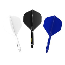 CUESOUL ROST 77 一体型フライト ビッグスタンダード 3本セット ブラック ホワイト ブルー Mサイズ(CS-77-123S-M)