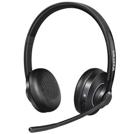 ヘッドセット bluetooth ワイヤレスヘッドセット マイク付きブルートゥースヘッドフォン 両耳 aptX HDに対応 デュアルマイクCVCノイズキャンセリング Class 1 bluetooth 2台同時接続可能 Zoom/Skype/T