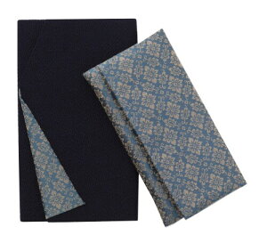 珠音 ふくさ 数珠袋 セット 裏勝り 紺 花菱小葵 慶弔両用 男女兼用 香典 数珠 (紺×花菱小葵) (紺)