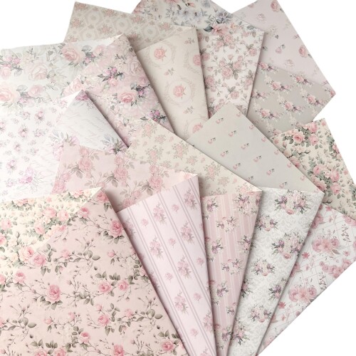 楽天市場】TOHYAN A4 両面デザインペーパー ピンク系花柄 バラ 上質紙