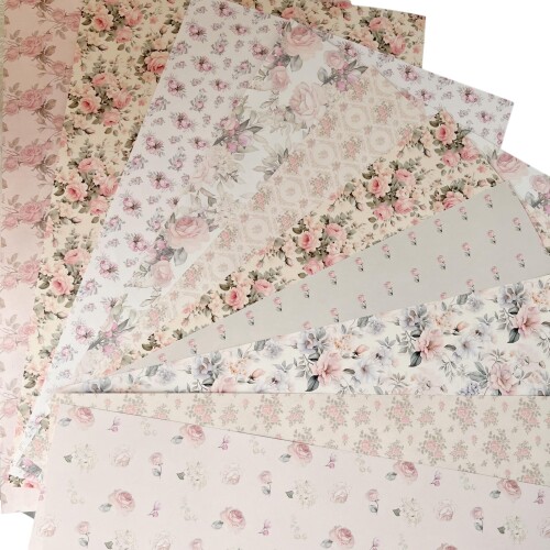 楽天市場】TOHYAN A4 両面デザインペーパー ピンク系花柄 バラ 上質紙