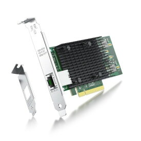 ipolex 10Gb NIC PCI-E ネットワークカード,シングル RJ45ポート,Intel X540-T1コントローラ付き,PCI-E X8,PCI Express LANアダプタ,Windows Server、Linux、Vmware対応