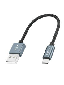 Micro USBケーブル, CableCreation USB 2.0 to Micro USB 高速充電 Micro B 編組ケーブルPS5/PS4, Raspberry Pi Zero, Chromecast, スマホン等に適用 グレー/ 0.15m