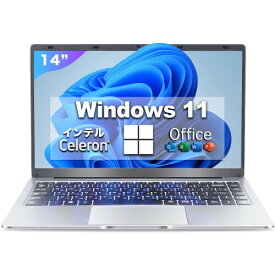 ノートパソコン 14インチ Windows 11 PC VETESA 薄型ノートPC MS Office2019 搭載/インテル Celeron N3350 Webカメラ内蔵/5G WIFI/Bluetooth/USB3.0/Mini HDMI/日本語キーボード/学習用仕事用 パソコンノートLaptop(銀