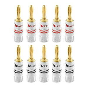 Nakamichi oiivO banana plugs 24KbL Xs[J[P[uRlN^[ A~^VF 12AWG-18AWGQ[WTCY4mm (10i5yAj, oiivO)