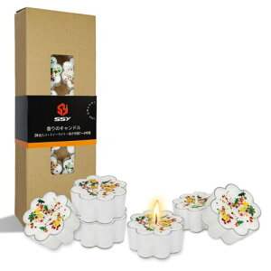 eB[CgLh ̍ 24 ~jA}Lh tealight candles 낤 XC zCg Lh /EFfBO/NX}X/z[CeA (NX}XJ[̃p