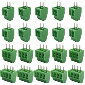 BEHOSHI 20�� �^�[�~�i���u���b�N PCB�l�W�~�ߒ[�q�� 2�s�� 3�s�� 4�s�� 2.54mm�s�b�` PCB�^�[�~�i���u���b�N �l�W�[�q�u���b�N �R�l�N�^�[ 2P 3P 4P PCB�}�E���g