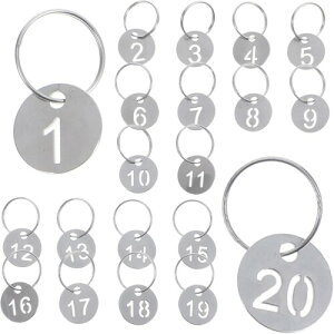 SensaBliss hAԍ^O 1~20 ԍD XeX  h h ׎D N[N bJ[  ^O ԍio[ ƖǗp L[x^O L[Ot a23mm