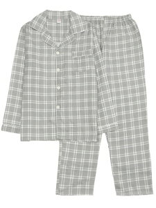 (ギフツオブブリリアンス) パジャマ メンズ ガーゼ 男 用 高級 春 高級パジャマ メンズパジャマ秋 (ギフトセット) (M, グレー) PJ_3448