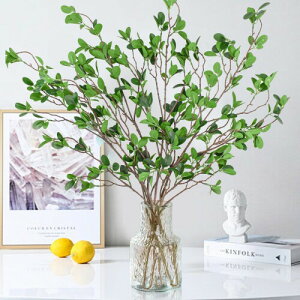 Bacucine 造花 ガジュマルの葉の枝 人工観葉植物 フェイクグリーン ベンガレンシス 観賞植物 緑の葉のシミュレーション ガーランド バニヤン ホームオフィス 花材 花束 結婚式装飾 インテ