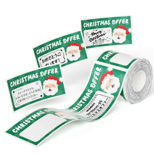 NIIMBOT �N���X�}�X���x�� B1/B1Pro/B2/B2Pro/B21/B21Pro/B31���x�����[�J�[�Ή� ���x���V�[�� ���M���x�� ���S�� �ϐ� �N���X�}�X�M�t�g ���[ �l�D 65������/�� 50x90mm