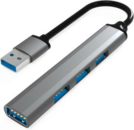 Sikai USB ハブ 4-in-1 ドッキングステーション USB3.0+USB2.0 4ポート拡張 USB-Aコネクター付き 変換アダプタ Type-Cポート付き セルフ/バスパワー両対応 アルミケース MacBook Pro/Air/Mac OS/Windows/HP/Dell