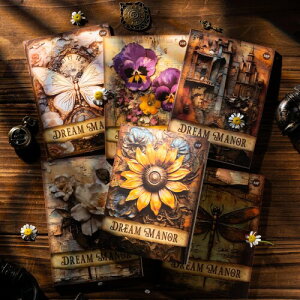 Alideco 180枚コラージュ 素材 ペーパー 素材紙 り 手帳 ジャンクジャーナル メモパッド デザ ヴィ レトロヴィンテージ・フローラル・バタフライノート カレンダー ベネットマナー(mengzhongz