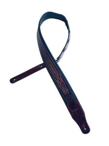 ギターストラップ ガーメント PUレザー 合皮 茶色 ダークブラウン VPB16-3 (Dark Brown)