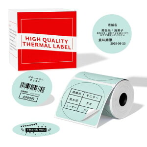 Pesuza ���M�� ���[���� Phomemo M110 M120 M220 �Ή� ���x���V�[�� ���� 50mm*50mm 140������/�� �ی` �������x�� ���M�v�����^�[�p M110���[���� ���S�� �ϐ� ����p�� �ʏ�Ĕ��� �o�[�R�[�h ���S �l