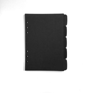 A5 / A6 6Jo[̃CfbNX^uEhOr[oC_[t@CtH_[[Y[tV[gveN^[oC_[Jo[veN^[ (Divider Horizontal Black Paper, A5/21cm*1